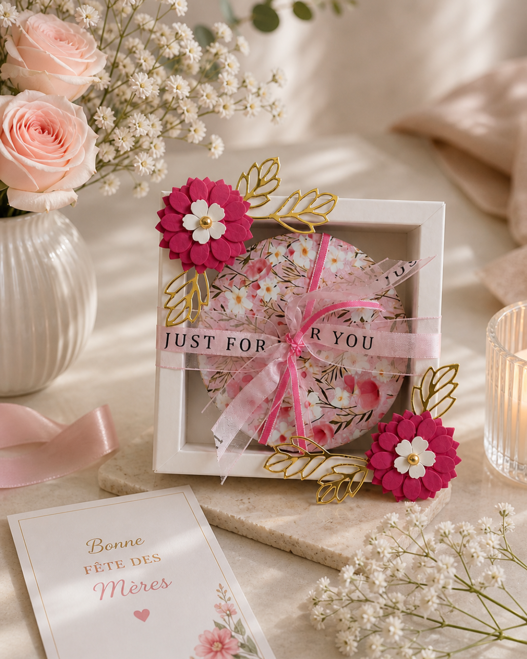 Coffret sous verre Floral - Édition Fête des Mères