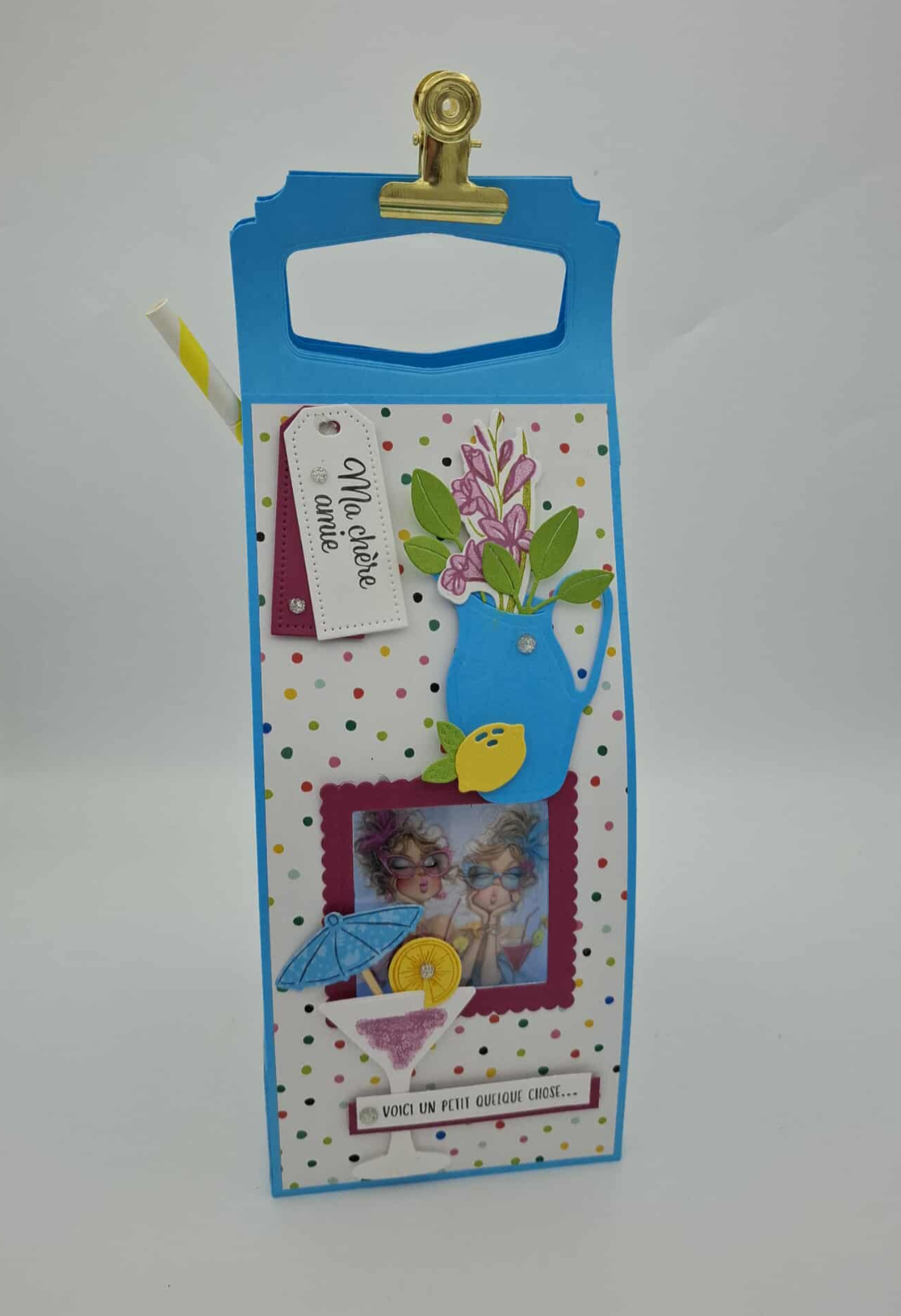Coffret Tumbler gobelet Bleu - Cadeau originale pour Amie