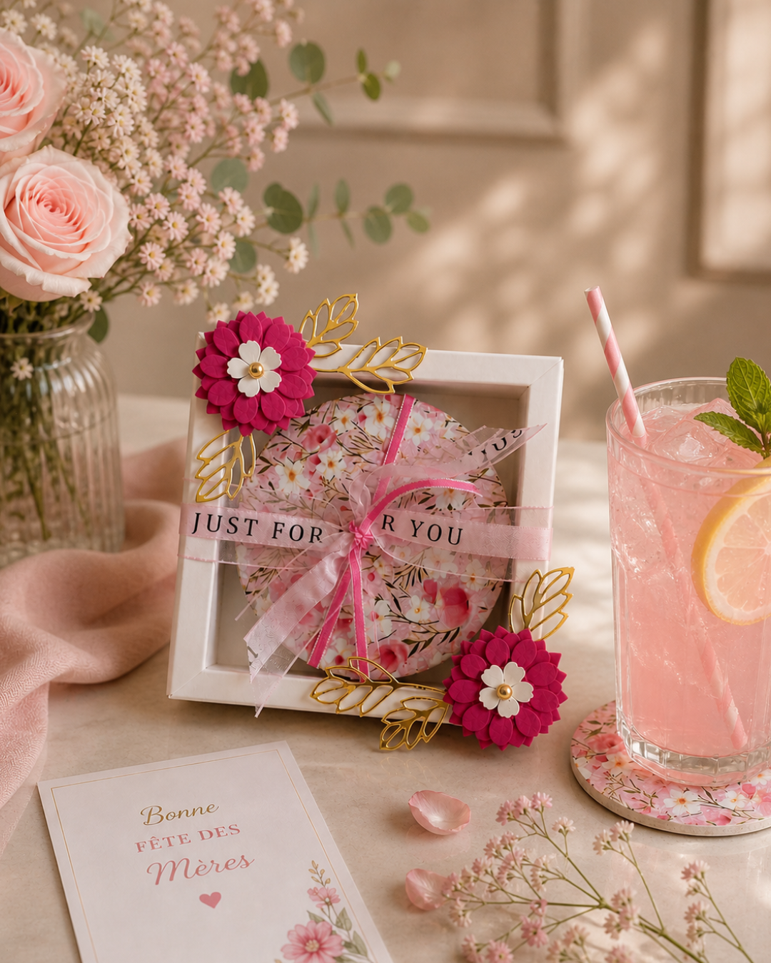 Coffret sous verre Floral - Édition Fête des Mères
