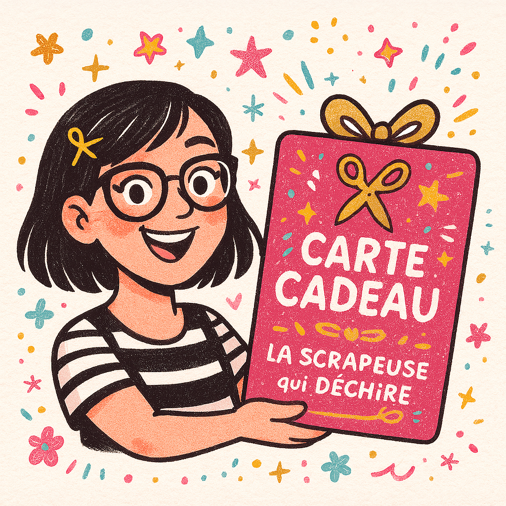 Carte Cadeau a offrir - La Scrapeuse qui déchire 